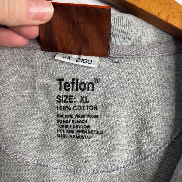 Jeep Brand Teflon Light Gray Short Sleeve 100% Cotton Polo Shirt Men's Size XL - Picture 6 of 8